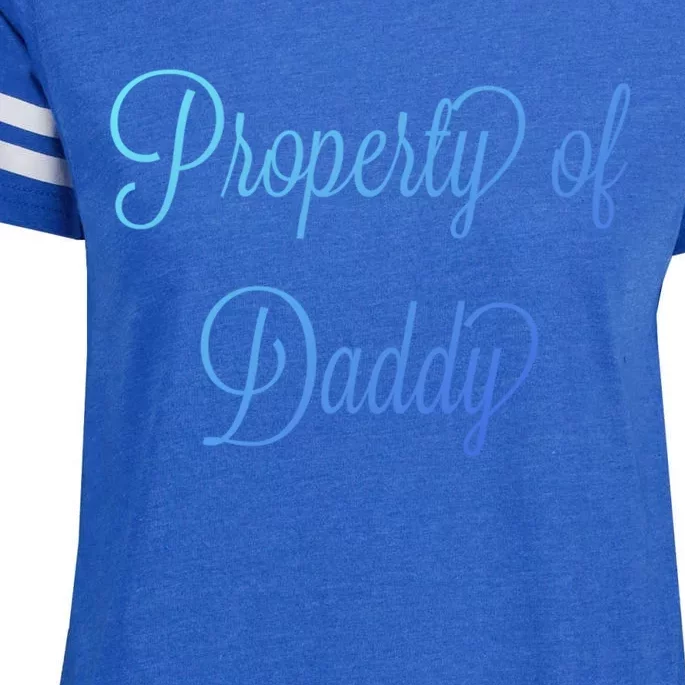 Property Of Daddy Great Gift Enza Ladies Jersey Football T-Shirt