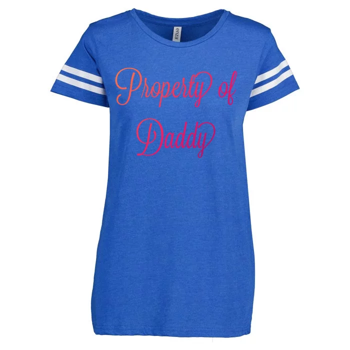 Property Of Daddy Great Gift Enza Ladies Jersey Football T-Shirt