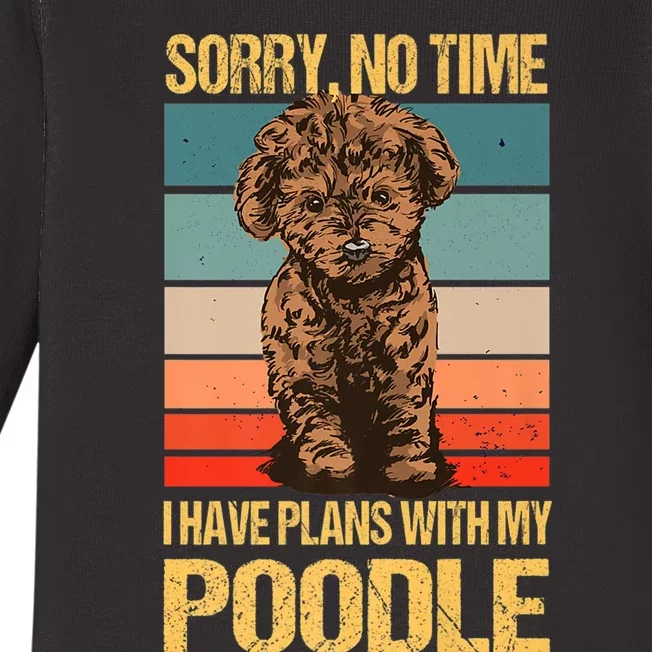 Poodle Outfit Dog Dog Lover Funny Poodle Premium Baby Long Sleeve Bodysuit