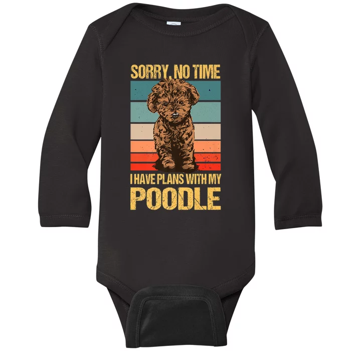 Poodle Outfit Dog Dog Lover Funny Poodle Premium Baby Long Sleeve Bodysuit