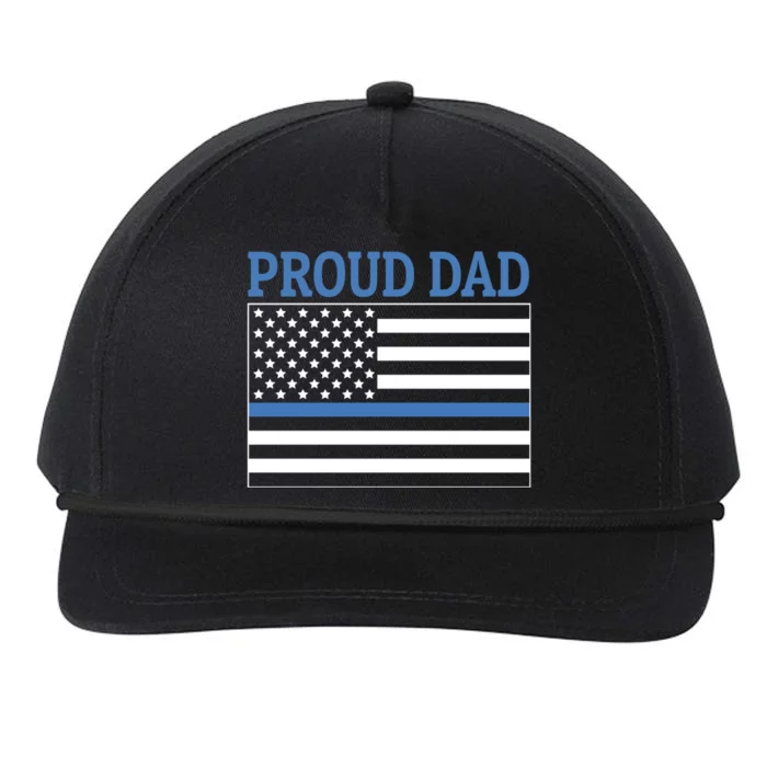 Police Officer Dad Proud Dad Gift Snapback Five-Panel Rope Hat