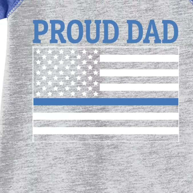 Police Officer Dad Proud Dad Gift Infant Baby Jersey Bodysuit