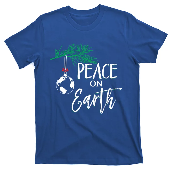 Peace On Earth Peaceful Christian Christmas Gift T-Shirt