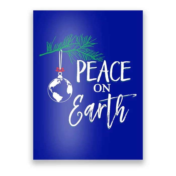 Peace On Earth Peaceful Christian Christmas Gift Poster