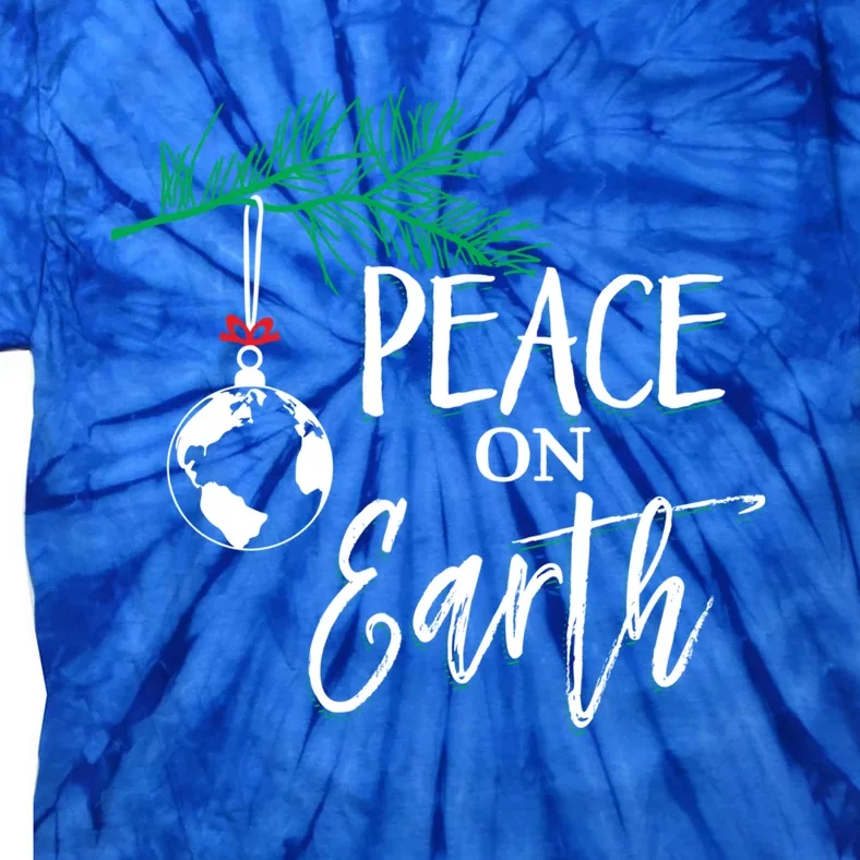 Peace On Earth Peaceful Christian Christmas Gift Tie-Dye T-Shirt