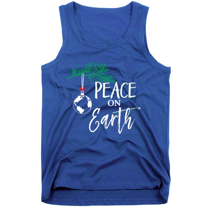 Peace On Earth Peaceful Christian Christmas Gift Tank Top