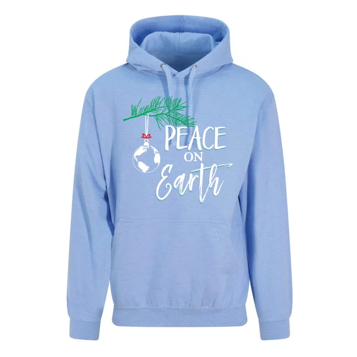 Peace On Earth Peaceful Christian Christmas Gift Unisex Surf Hoodie