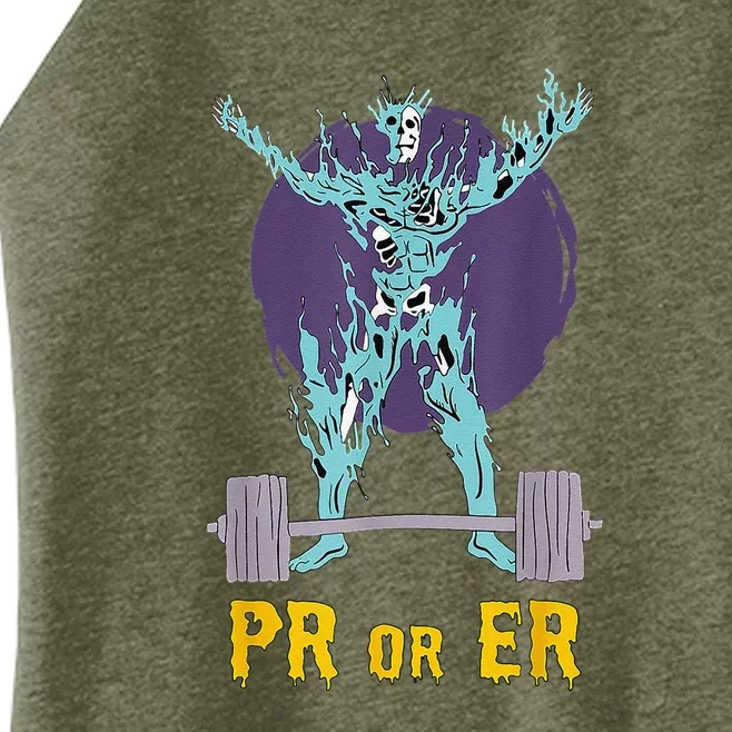 PR Or ER Workout Bodybuilding Gym Weightlifting Women’s Perfect Tri Rocker Tank