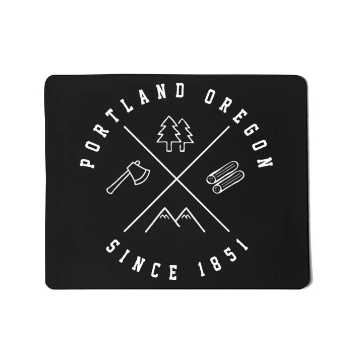 Portland Oregon Emblem Cool Or Gifts Souvenirs Mousepad