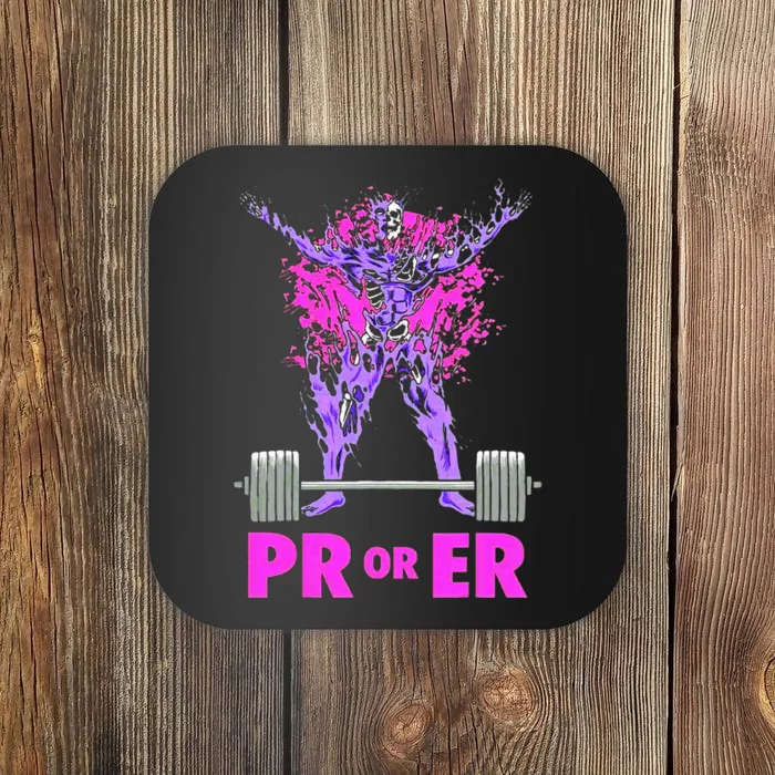 Pr Or Er Weightlifting Bodybuilding Fitness Gym Workout Coaster