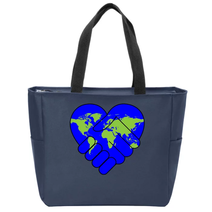 Peace On Earth Zip Tote Bag