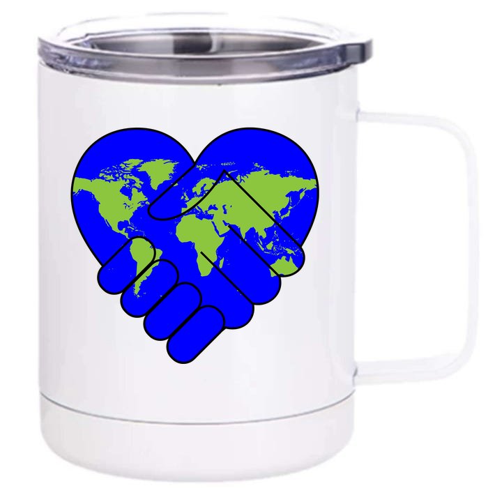 Peace On Earth Front & Back 12oz Stainless Steel Tumbler Cup