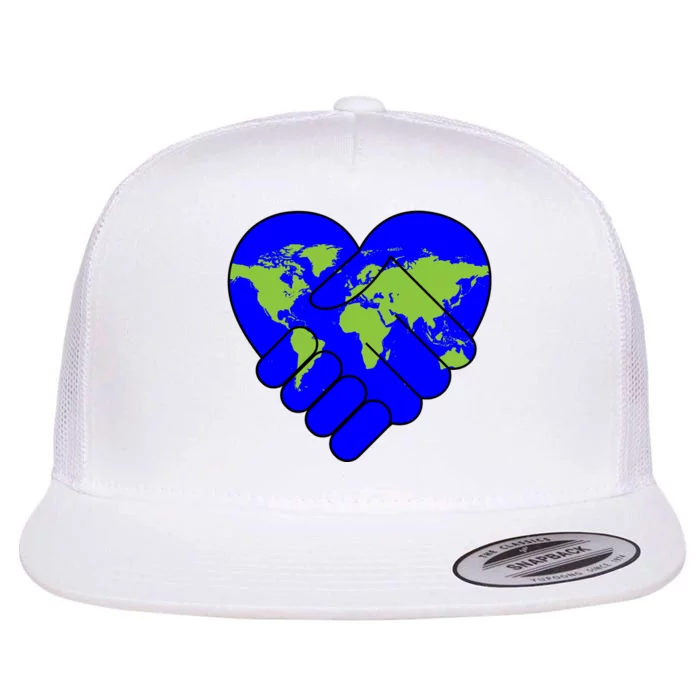 Peace On Earth Flat Bill Trucker Hat