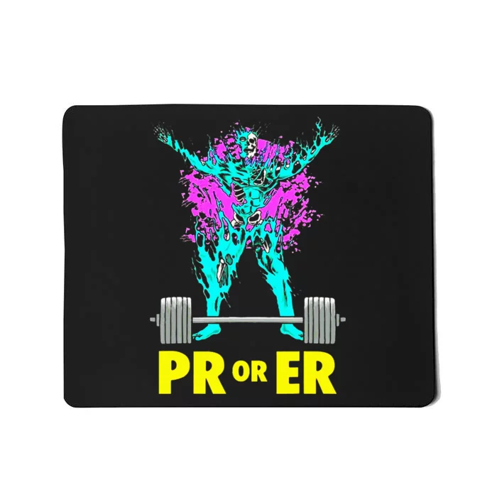 Pr Or Er Weightlifting Bodybuilding Workout Musclebuilding Mousepad