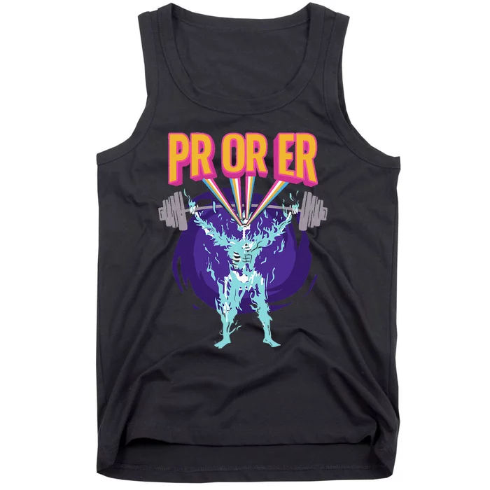 Pr Or Er Workout Bodybuilding Gym Weightlifting Tank Top