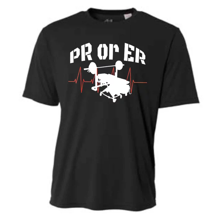 PR Or Er Weightlifting Bodybuilding Fitness Gym Cooling Performance Crew T-Shirt