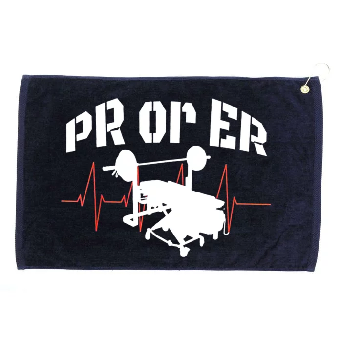 PR Or Er Weightlifting Bodybuilding Fitness Gym Grommeted Golf Towel