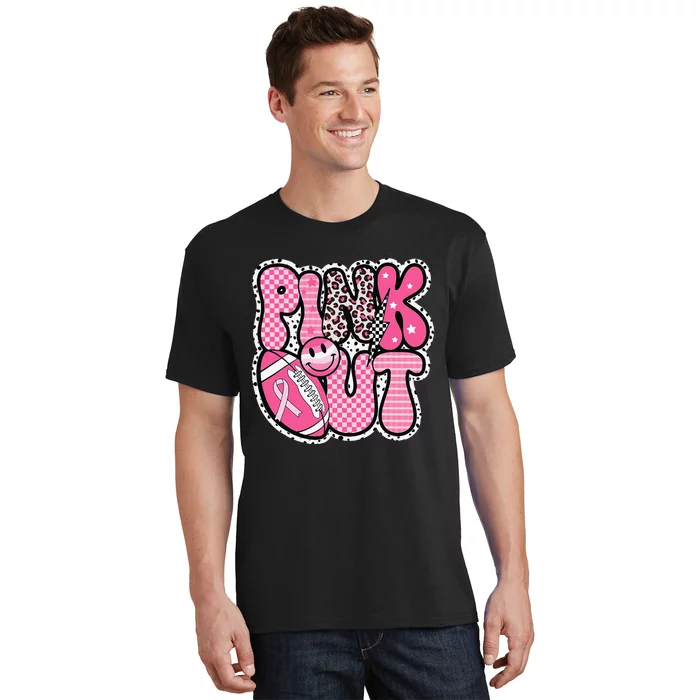 P.Ink Out Football Team Breast Cancer Awareness Month Gift T-Shirt