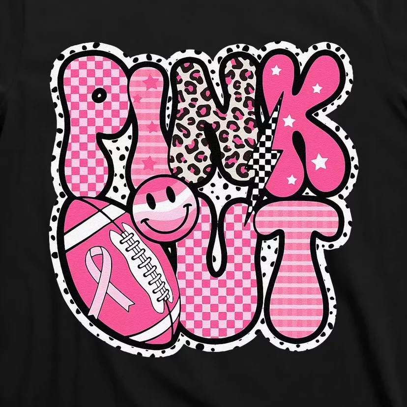 P.Ink Out Football Team Breast Cancer Awareness Month Gift T-Shirt