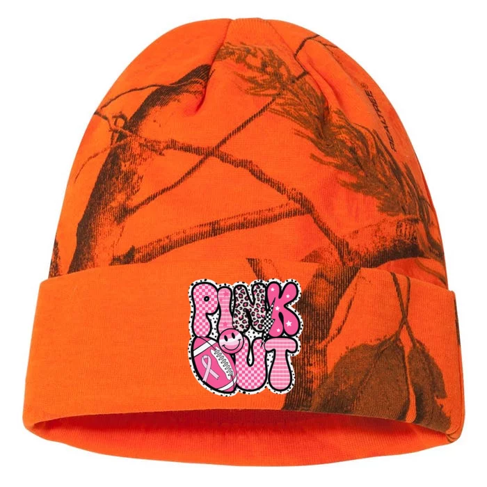 P.Ink Out Football Team Breast Cancer Awareness Month Gift Kati - 12in Camo Beanie