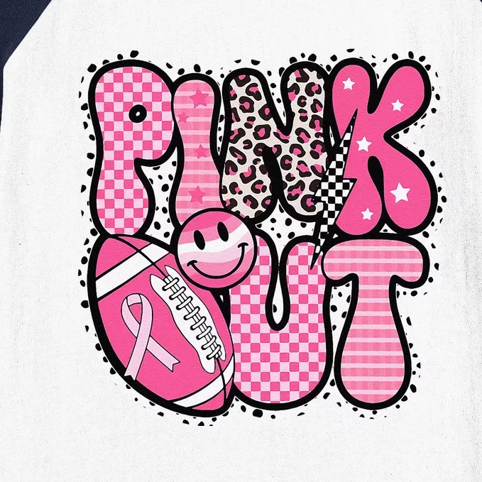 P.Ink Out Football Team Breast Cancer Awareness Month Gift Baseball Sleeve Shirt