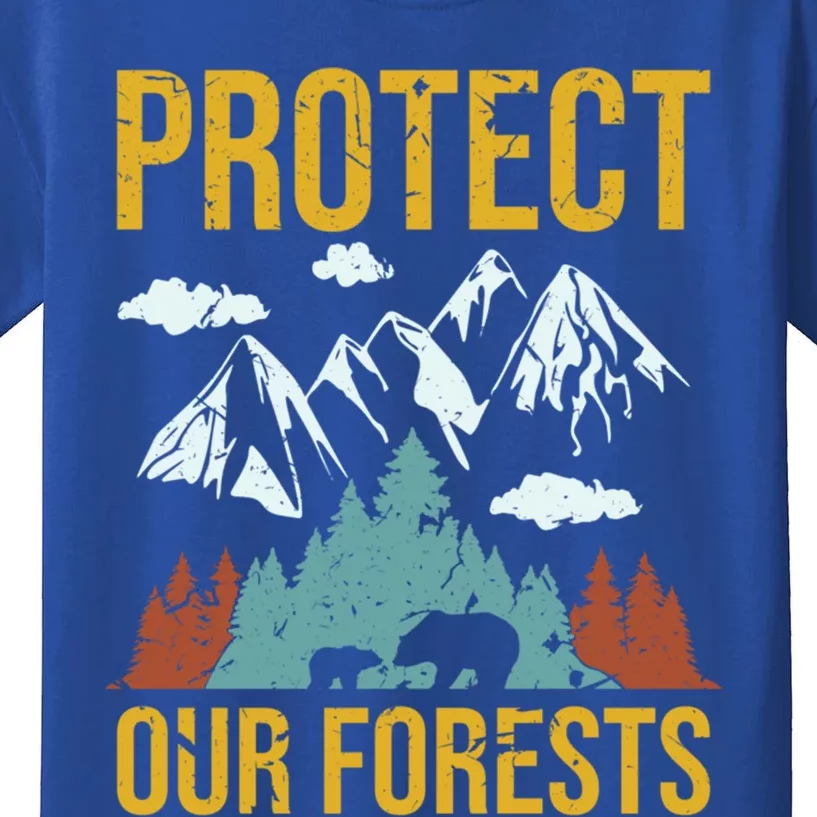 Protect Our Forests Classic Wildlife Outdoor Camping Meaningful Gift Kids T-Shirt