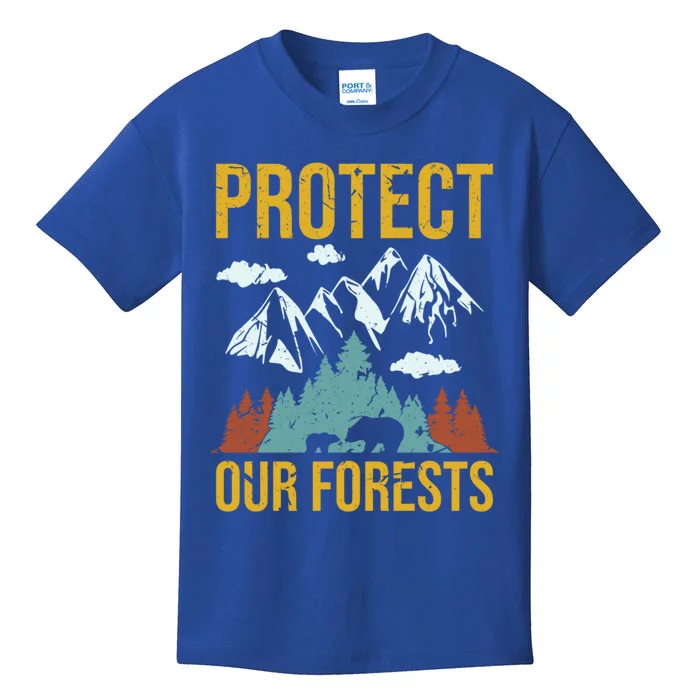 Protect Our Forests Classic Wildlife Outdoor Camping Meaningful Gift Kids T-Shirt