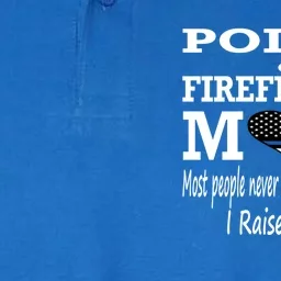 Police Officer Firefighter Fire Mom Mother Gift Softstyle Adult Sport Polo