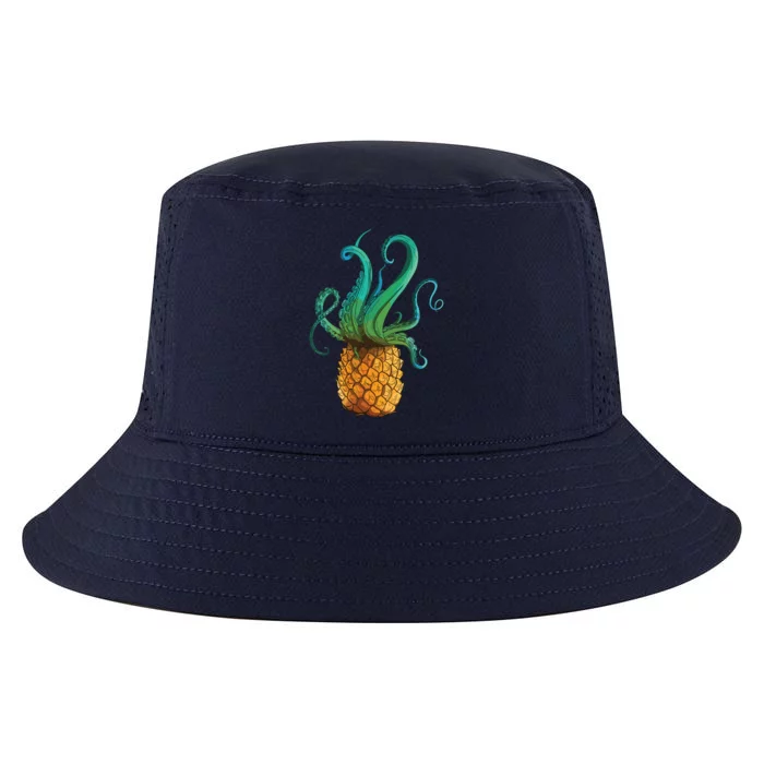 Pineapple Octopus Funny Summer Tee Gift Cool Comfort Performance Bucket Hat