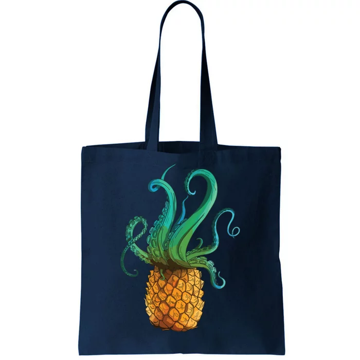 Pineapple Octopus Funny Summer Tee Gift Tote Bag