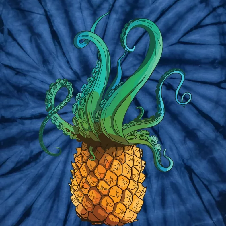 Pineapple Octopus Funny Summer Tee Gift Tie-Dye T-Shirt