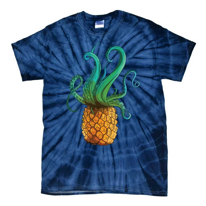 Pineapple Octopus Funny Summer Tee Gift Tie-Dye T-Shirt