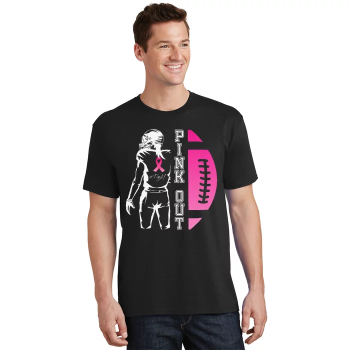 P.Ink Out Football Team Breast Cancer Awareness Month Gift T-Shirt