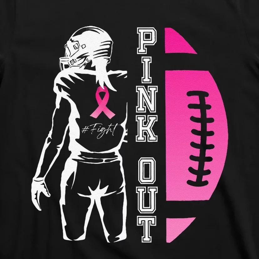 P.Ink Out Football Team Breast Cancer Awareness Month Gift T-Shirt