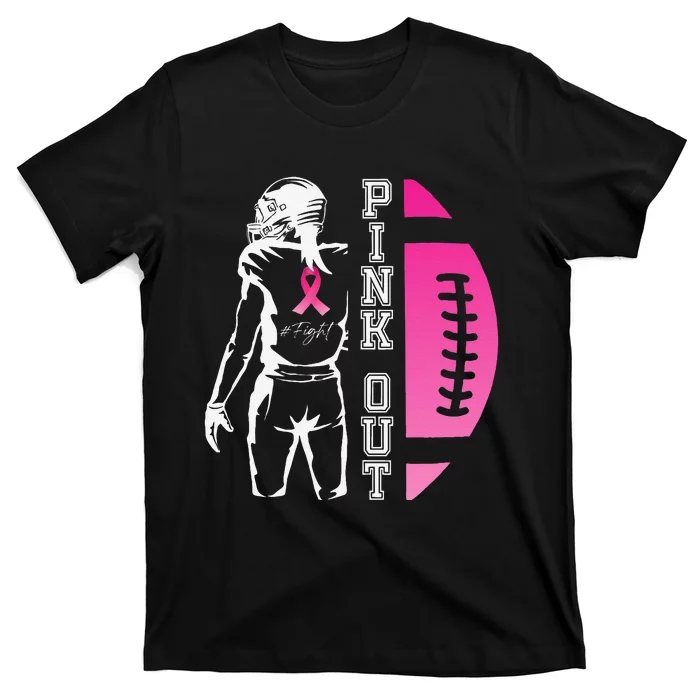 P.Ink Out Football Team Breast Cancer Awareness Month Gift T-Shirt