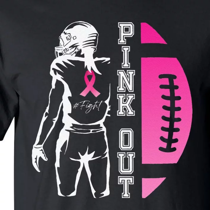 P.Ink Out Football Team Breast Cancer Awareness Month Gift Tall T-Shirt