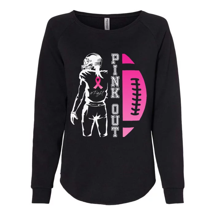 P.Ink Out Football Team Breast Cancer Awareness Month Gift Womens California Wash Sweatshirt