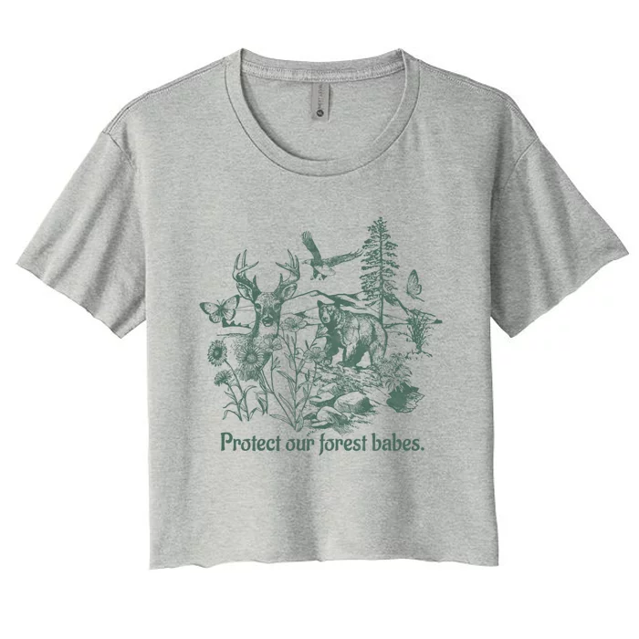 Protect Our Forest Babes Gift Women's Crop Top Tee