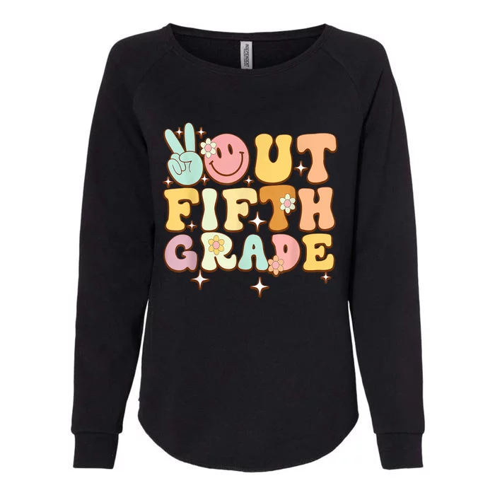 Peace Out Fifth 5th Grade Class Goodbye 5th Grade Womens California Wash Sweatshirt