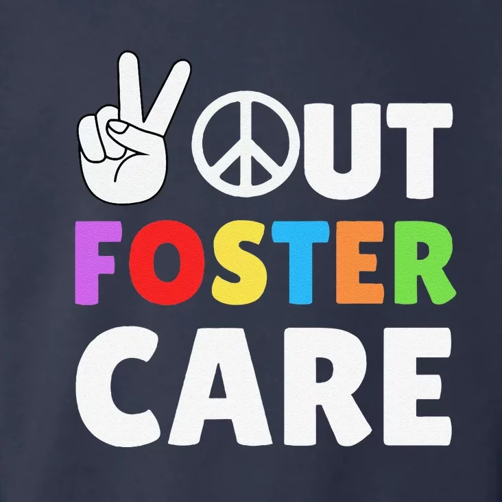 Peace Out Foster Care Parent Adoption Announcement Day Toddler Hoodie