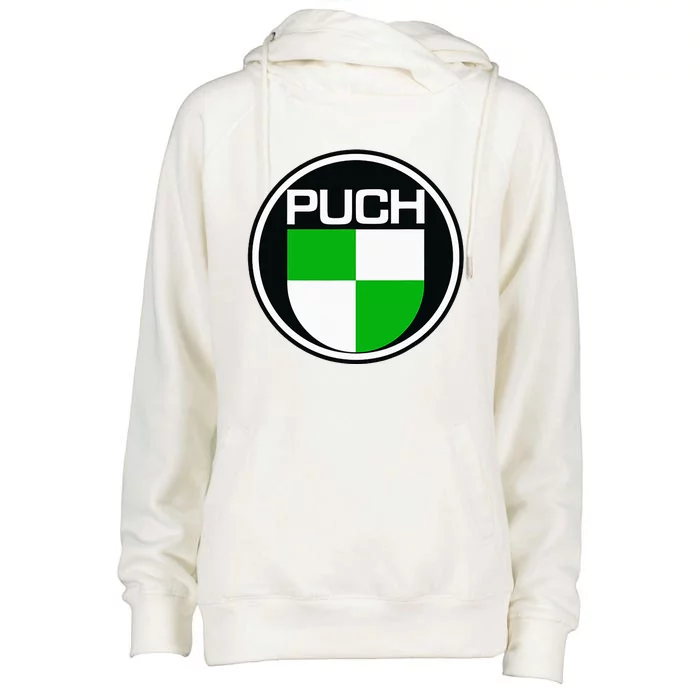 Puch Oldtimer Fans Womens Funnel Neck Pullover Hood