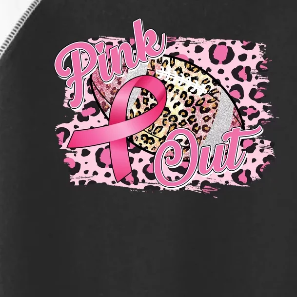 Pink Out Football Breast Cancer Awareness Toddler Fine Jersey T-Shirt