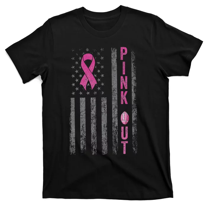 P.Ink Out Football Team Breast Cancer Awareness Month Gift T-Shirt