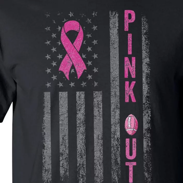 P.Ink Out Football Team Breast Cancer Awareness Month Gift Tall T-Shirt