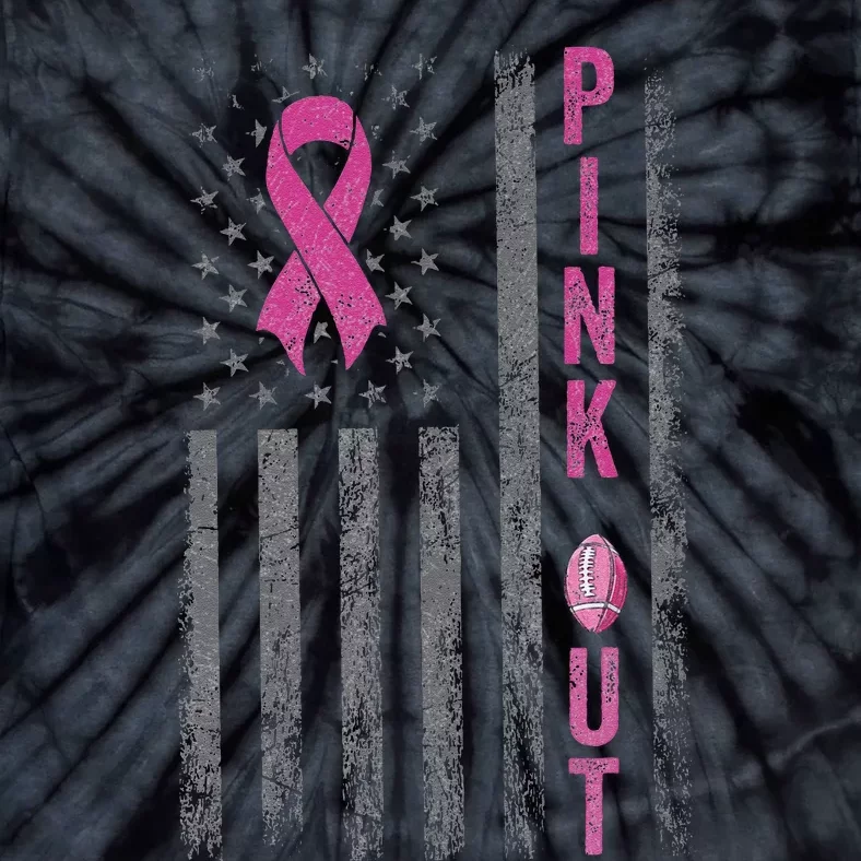 P.Ink Out Football Team Breast Cancer Awareness Month Gift Tie-Dye T-Shirt