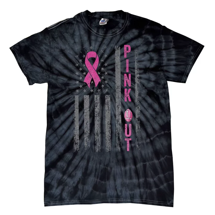 P.Ink Out Football Team Breast Cancer Awareness Month Gift Tie-Dye T-Shirt