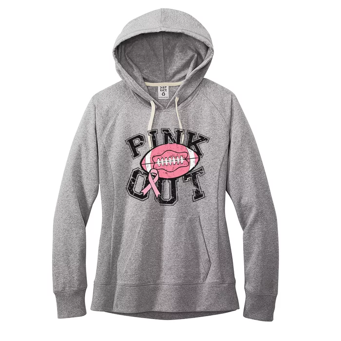 P.I.N.K. Out Football Team Breast Cancer Awareness Month Women's Fleece Hoodie