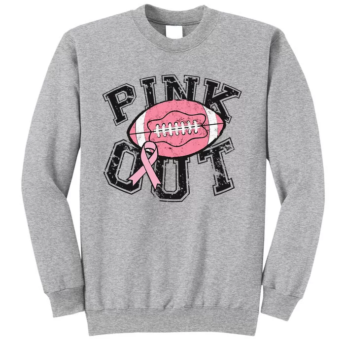 P.I.N.K. Out Football Team Breast Cancer Awareness Month Tall Sweatshirt