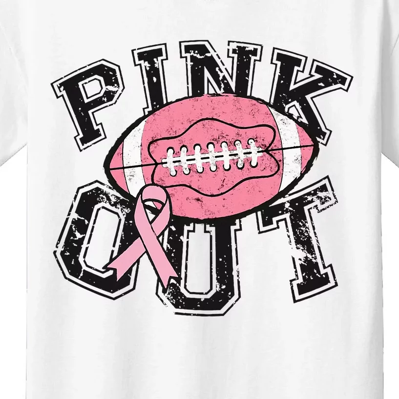 P.I.N.K. Out Football Team Breast Cancer Awareness Month Kids T-Shirt