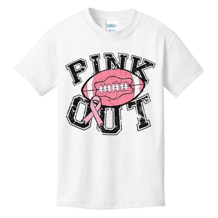 P.I.N.K. Out Football Team Breast Cancer Awareness Month Kids T-Shirt